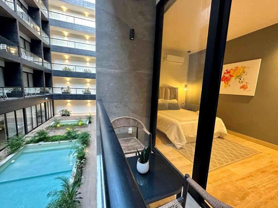 Pool View / Rooftop Pool, Jacuzzi, Gym & Bar Apartamento Playa del Carmen